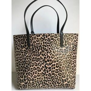 Leopard and black REVERSIBLE Kate Spade tote!
